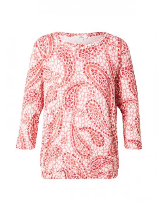 Foto van product s.Oliver Shirt oranje / rosa / wit