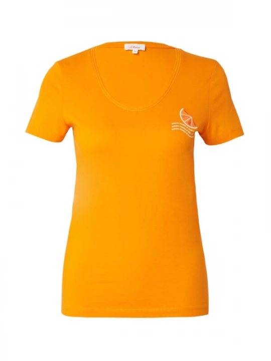 Foto van product s.Oliver Shirt oranje / wit