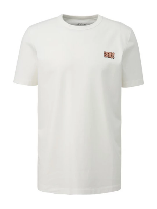 Foto van product s.Oliver Shirt oranje / zwart / wit