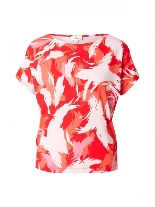 Foto van product s.Oliver Shirt oudroze / rood / wit