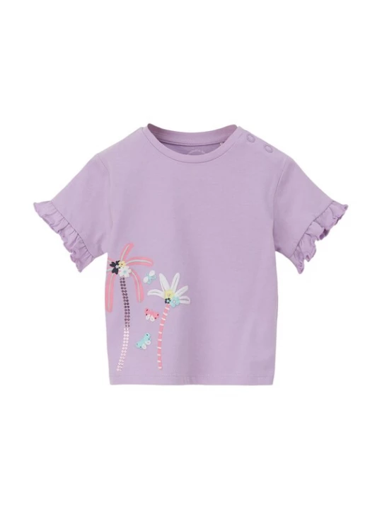 Foto van product s.Oliver Shirt pasteelgeel / lavendel / rosa / wit