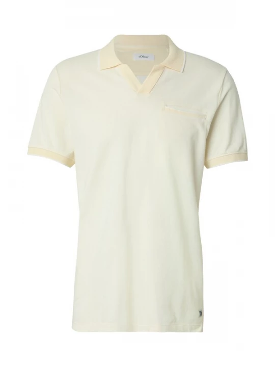 Foto van product s.Oliver Shirt pasteelgeel / lichtgeel / wit