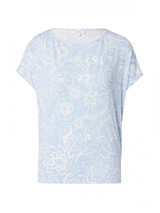 Foto van product s.Oliver Shirt pastelblauw / wit