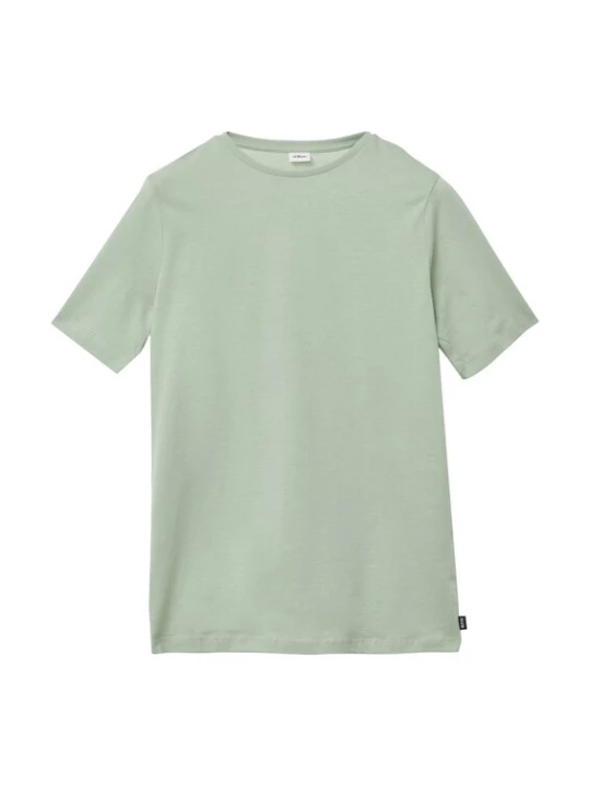 Foto van product s.Oliver Shirt pastelgroen / donkeroranje / zwart / wit
