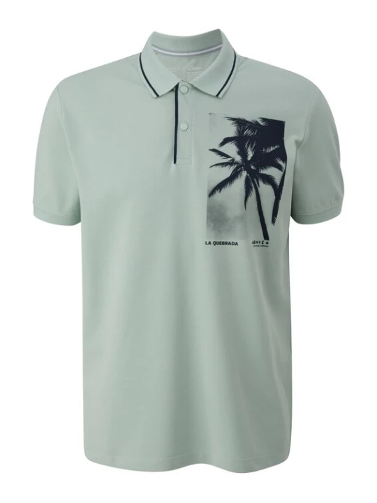 Foto van product s.Oliver Shirt pastelgroen / zwart