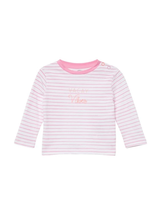 Foto van product s.Oliver Shirt perzik / oudroze / wolwit