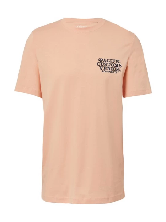 Foto van product s.Oliver Shirt perzik / zwart