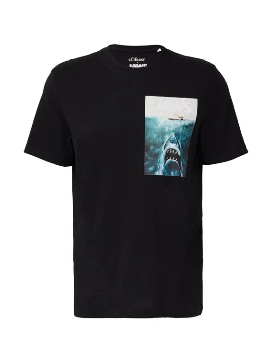 Foto van product s.Oliver Shirt petrol / rood / zwart / wit