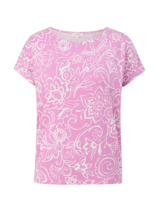 Foto van product s.Oliver Shirt pink / wit
