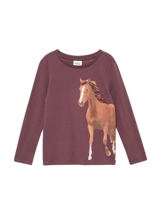 Foto van product s.Oliver Shirt pueblo / bourgogne / wit