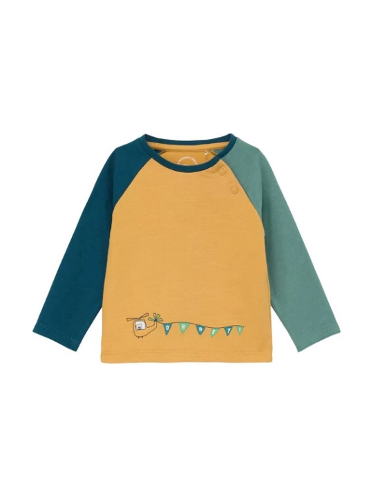 Foto van product s.Oliver Shirt 'Raglan' honing / petrol / mintgroen
