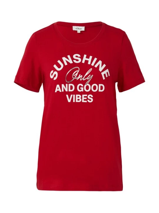 Foto van product s.Oliver Shirt rood / wit