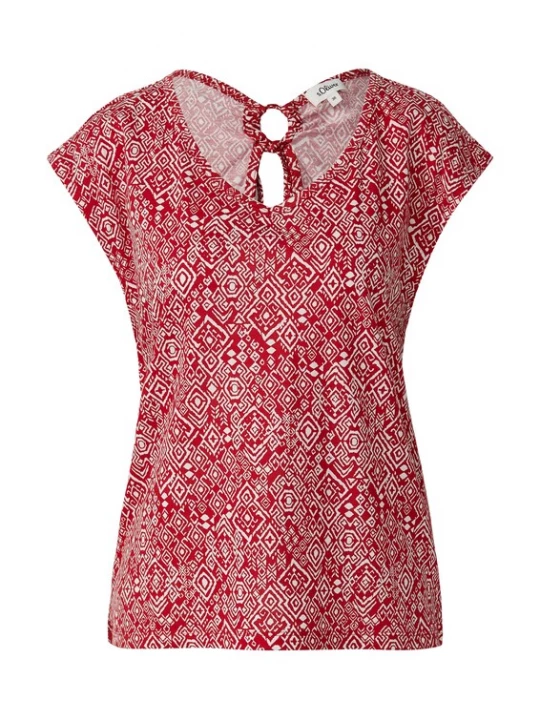 Foto van product s.Oliver Shirt rood / wit