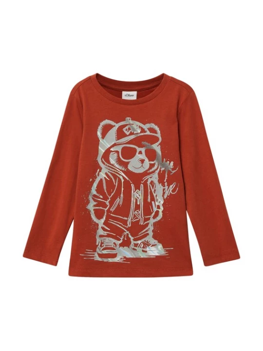 Foto van product s.Oliver Shirt rood / zilver