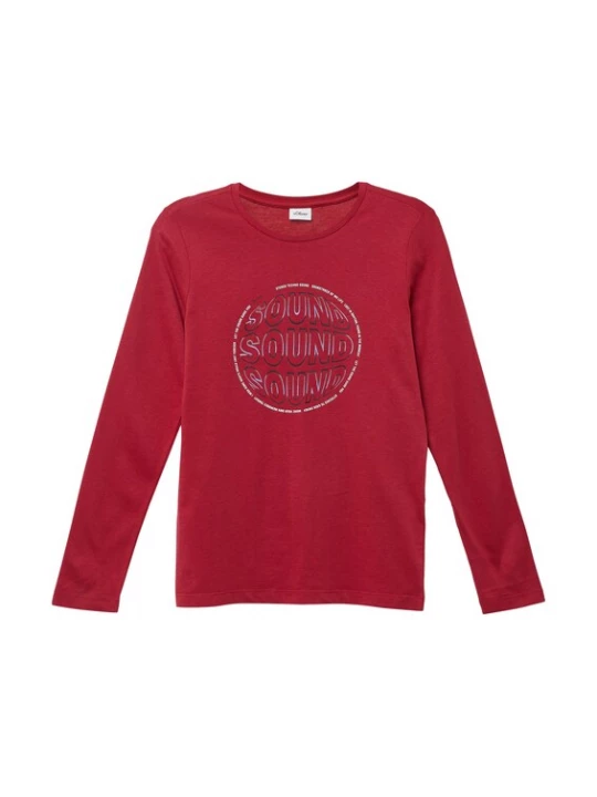 Foto van product s.Oliver Shirt rood / zwart / wit