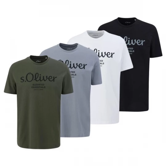 Foto van product s.Oliver Shirt rookgrijs / donkergroen / zwart / wit
