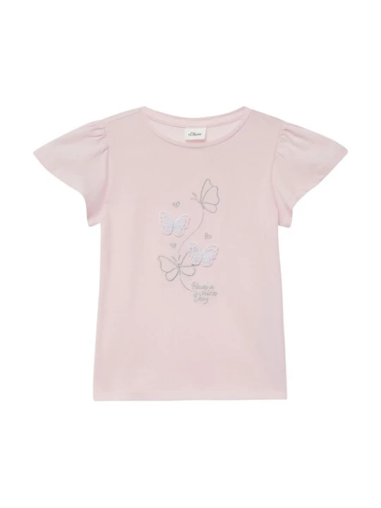 Foto van product s.Oliver Shirt rosa / zilver / wit