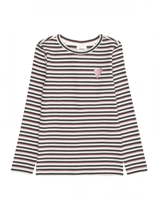 Foto van product s.Oliver Shirt rosa / zwart / wit
