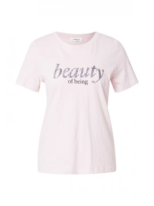 Foto van product s.Oliver Shirt rosa / zwart / zilver