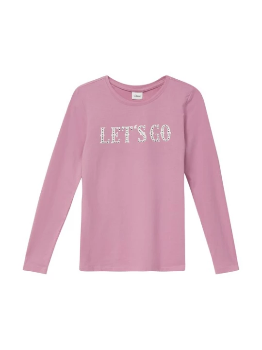 Foto van product s.Oliver Shirt roze gemêleerd / wit