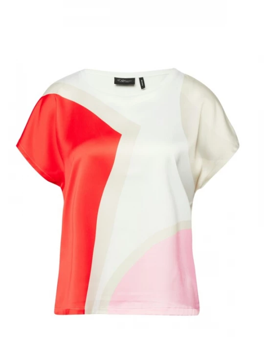 Foto van product s.Oliver Shirt 's.Oliver BLACK LABEL - Dames t-shirt' wit
