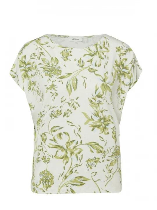 Foto van product s.Oliver Shirt 's.Oliver - Dames t-shirt' blauw