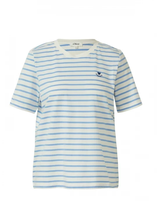 Foto van product s.Oliver Shirt 's.Oliver - Dames t-shirt' blauw