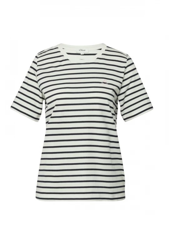 Foto van product s.Oliver Shirt 's.Oliver - Dames t-shirt' crème