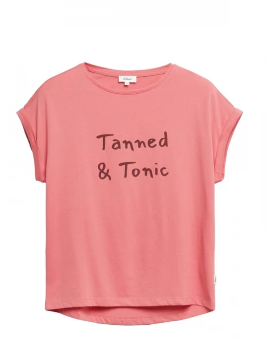 Foto van product s.Oliver Shirt 's.Oliver - Dames t-shirt' rood