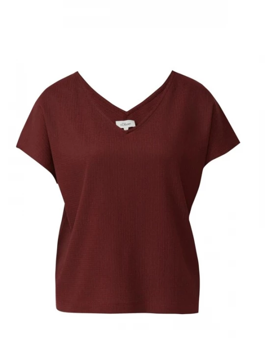 Foto van product s.Oliver Shirt 's.Oliver - Dames t-shirt' rood