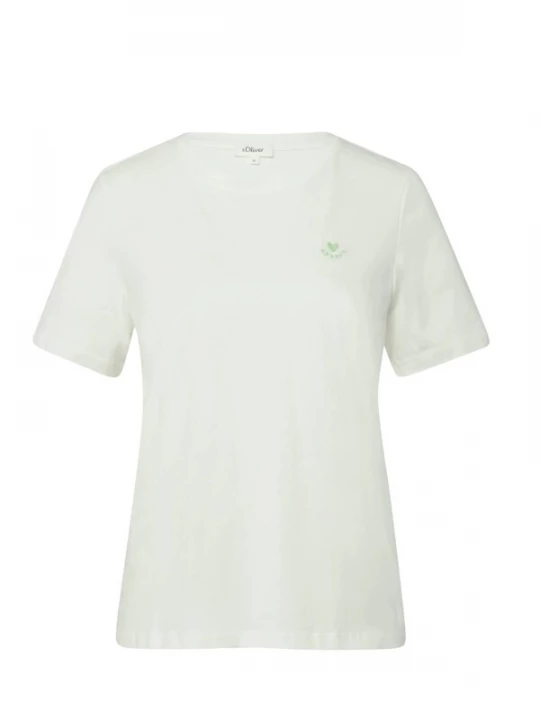 Foto van product s.Oliver Shirt 's.Oliver - Dames t-shirt' wit