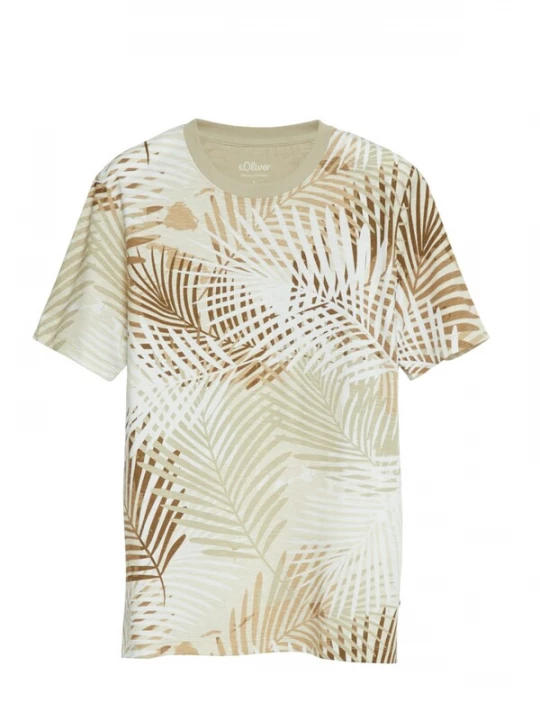 Foto van product s.Oliver Shirt 's.Oliver - Heren t-shirt' bruin