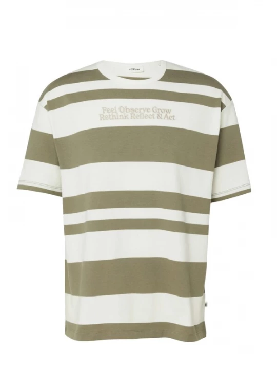 Foto van product s.Oliver Shirt 's.Oliver - Heren t-shirt' bruin