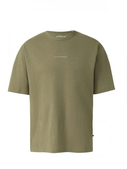 Foto van product s.Oliver Shirt 's.Oliver - Heren t-shirt' kaki