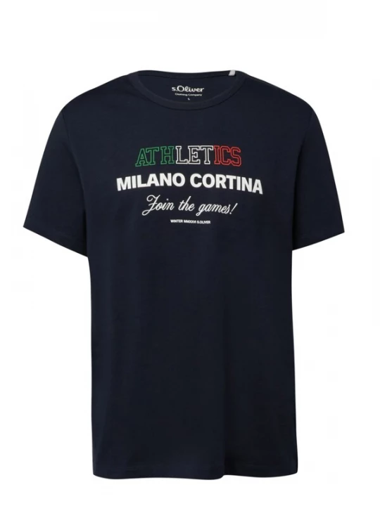 Foto van product s.Oliver Shirt 's.Oliver - Heren t-shirt' marine