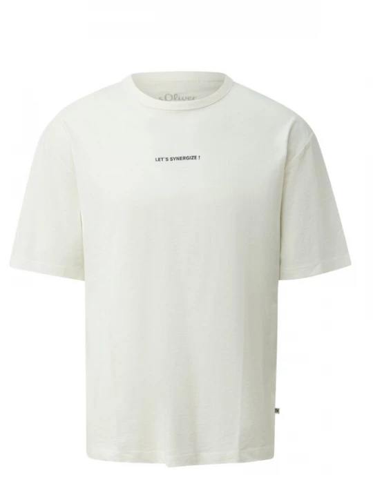 Foto van product s.Oliver Shirt 's.Oliver - Heren t-shirt' wit