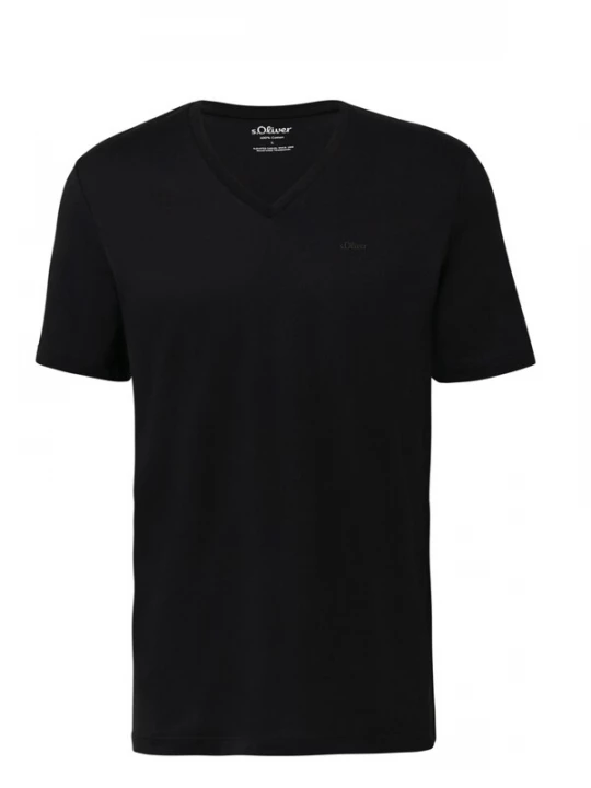 Foto van product s.Oliver Shirt 's.Oliver - Heren t-shirt' zwart