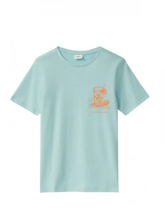 Foto van product s.Oliver Shirt 's.Oliver - Jongens t-shirt' turquoise