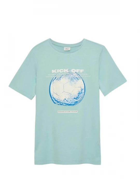 Foto van product s.Oliver Shirt 's.Oliver - Jongens t-shirt' turquoise