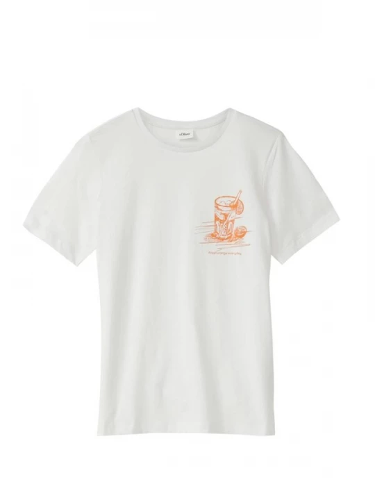 Foto van product s.Oliver Shirt 's.Oliver - Jongens t-shirt' wit