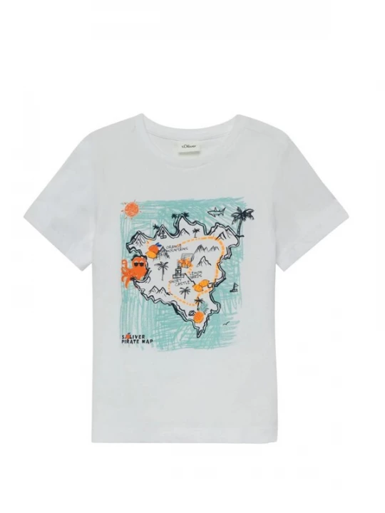 Foto van product s.Oliver Shirt 's.Oliver - Jongens t-shirt' wit