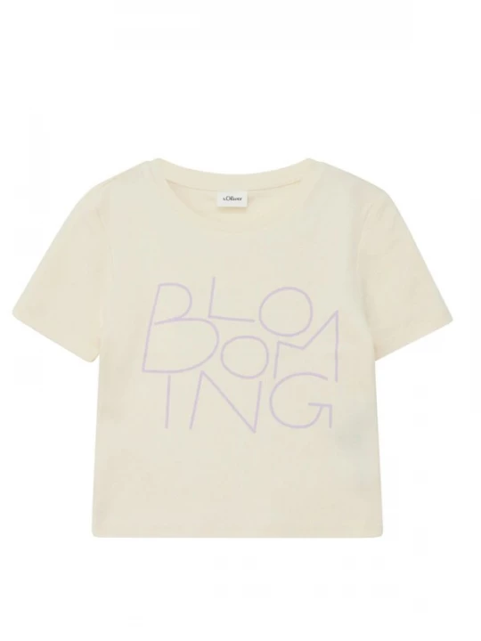 Foto van product s.Oliver Shirt 's.Oliver - Meisjes t-shirt' crème