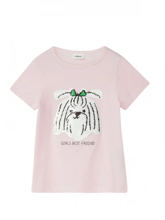 Foto van product s.Oliver Shirt 's.Oliver - Meisjes t-shirt' groen