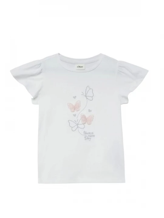 Foto van product s.Oliver Shirt 's.Oliver - Meisjes t-shirt' wit