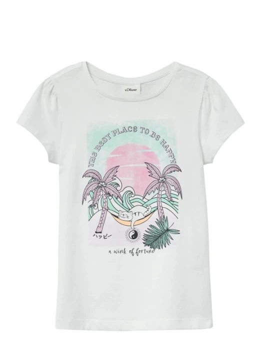 Foto van product s.Oliver Shirt 's.Oliver - T-shirt' wit