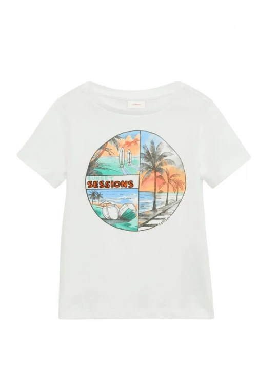 Foto van product s.Oliver Shirt 's.Oliver - T-shirt' wit