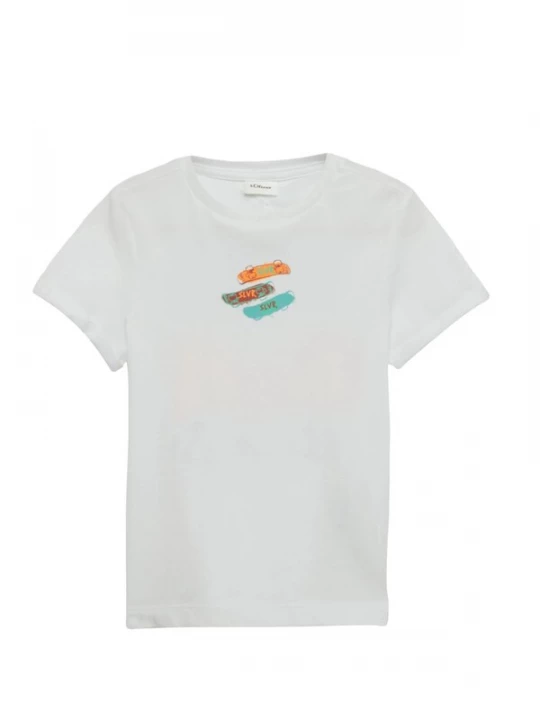 Foto van product s.Oliver Shirt 's.Oliver - T-shirt' wit
