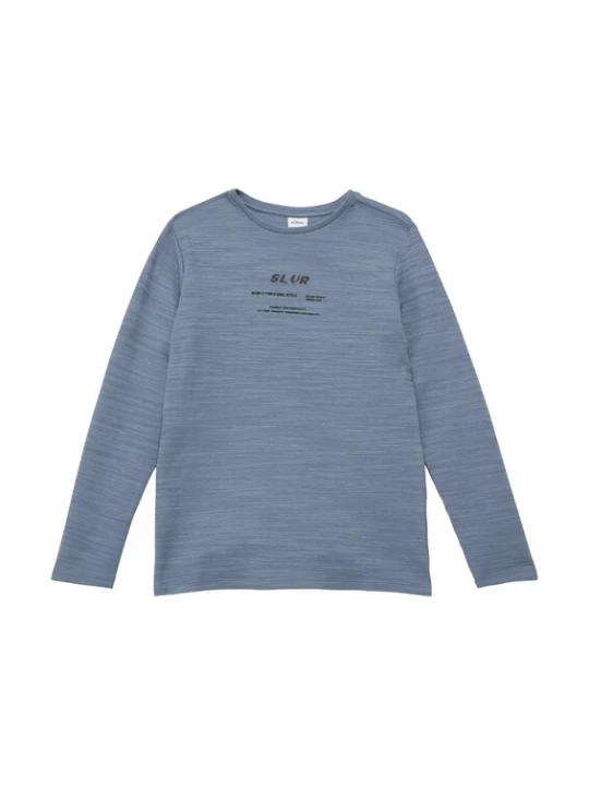 Foto van product s.Oliver Shirt saffier / zwart