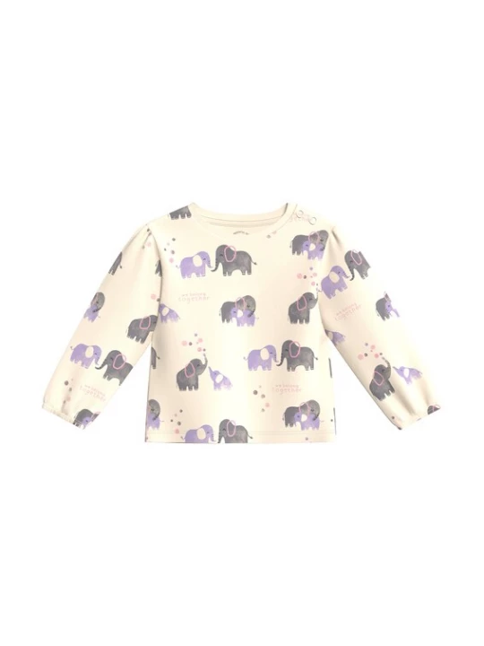 Foto van product s.Oliver Shirt sand / donkergrijs / lavendel / lichtroze
