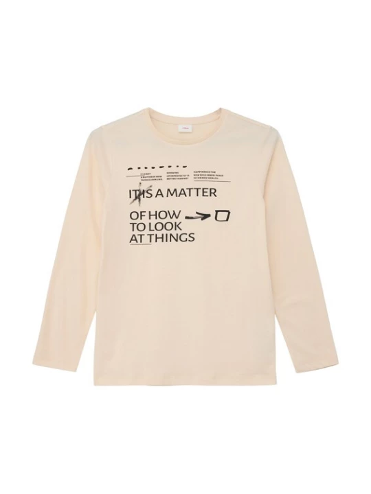 Foto van product s.Oliver Shirt sand / zwart